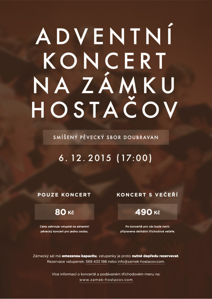 Grafika koncertu Předvánoční koncert – Hostačov