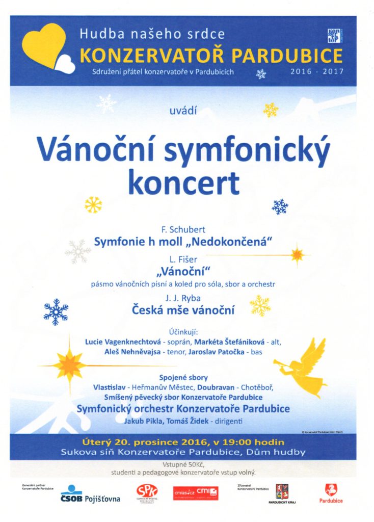 Grafika koncertu Vánoční koncert – Pardubice – 20.12 2016