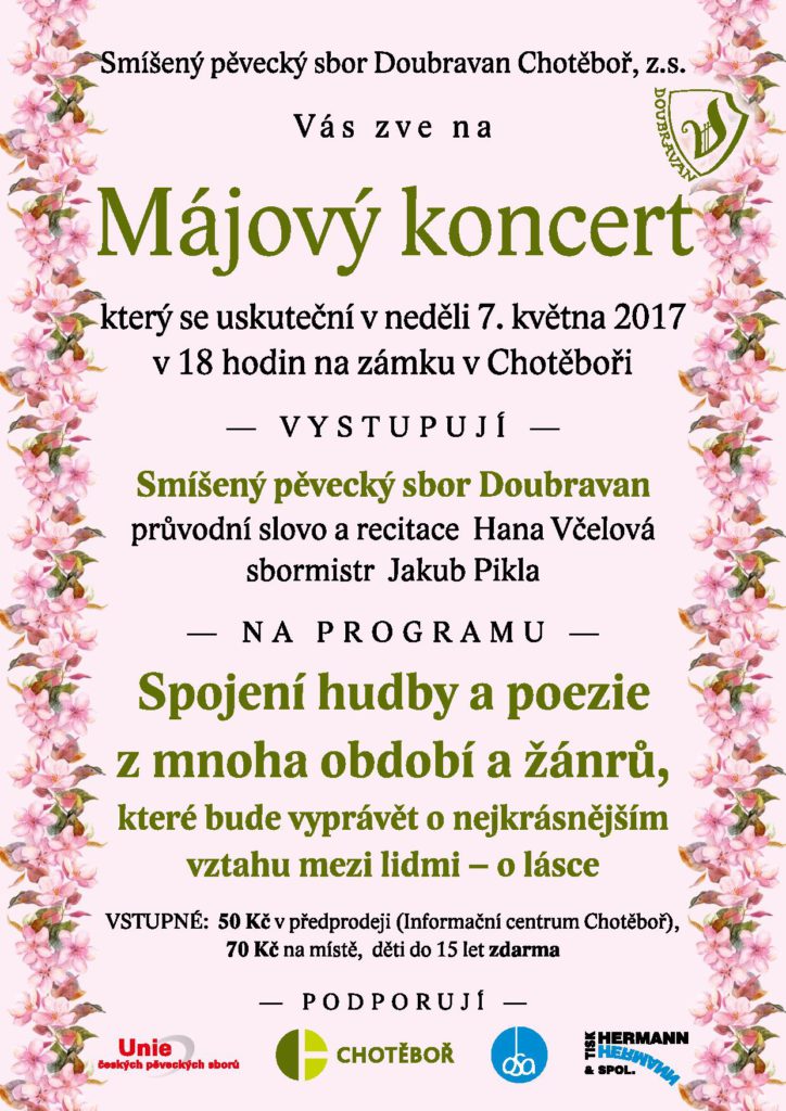 Grafika koncertu Májový koncert 2017