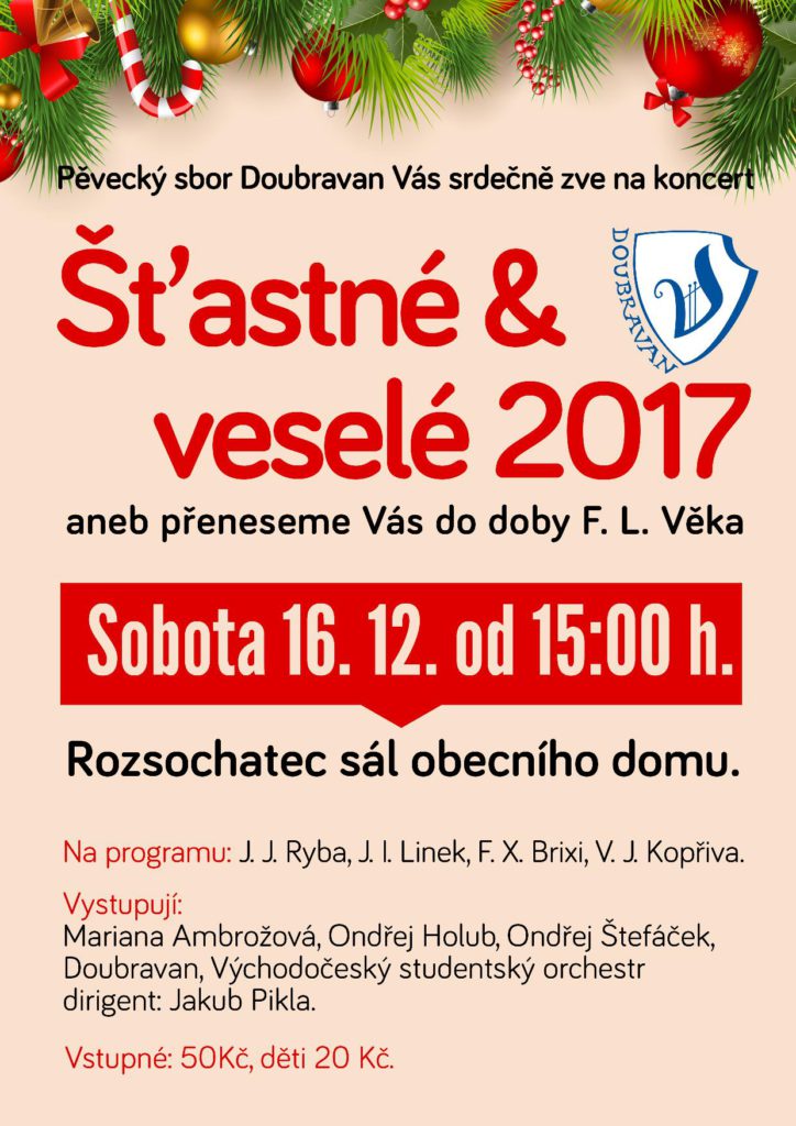 Grafika koncertu Šťastné & veselé 2017 – Rozsochatec