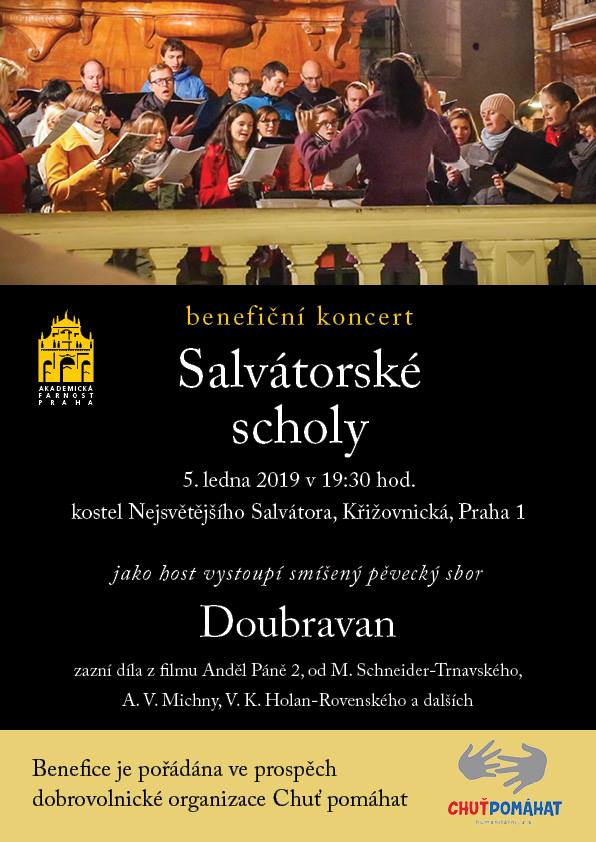 Grafika koncertu Tříkrálový benefiční koncert