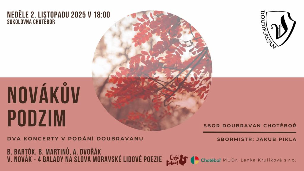 Grafika koncertu Novákův podzim II.