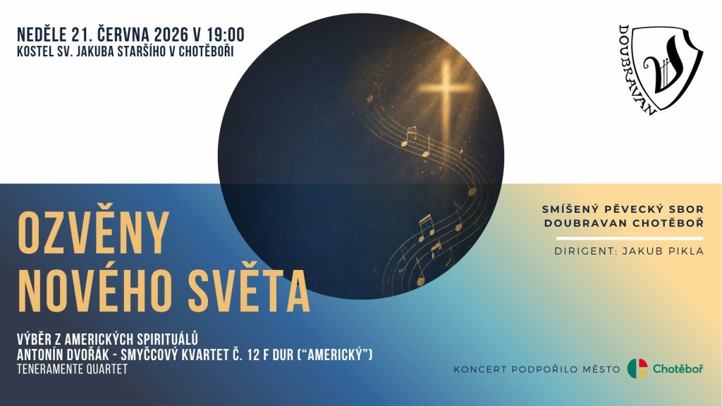 Grafika koncertu Ozvěny Nového světa